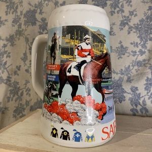 VTG 1999 Limited Edition Saratoga Race Course Beer Mug Saratoga Springs NYRA